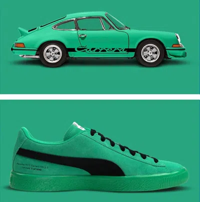 Pre-owned Puma Porsche Design  911 Carrera Rs 2.7 Sneakers Limited Edition 50th Anniversary In Green