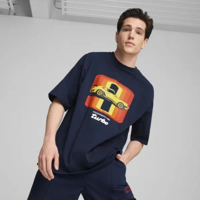 Puma Porsche Legacy 911 Men's Graphic T-shirt In Blue