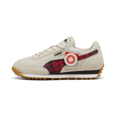 Puma Porsche Legacy Easy Rider Tartan Sneakers In Desert Dust