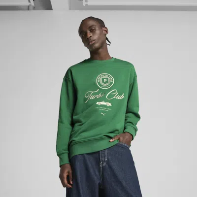 Puma Pl Lifestyle Crew In Green