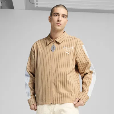 Puma Porsche Legacy Lifestyle Men's Jacket In Brown