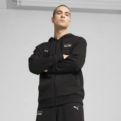 Puma Porsche Legacy Men's Sweat Jacket In Black