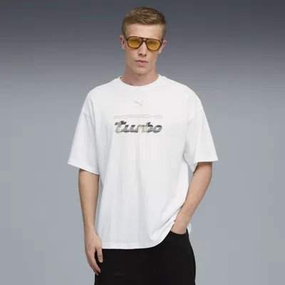 Puma Porsche Legacy Statement Logo Men's T-shirt In White