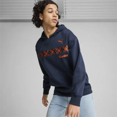 Puma Porsche Legacy Statement Men's Hoodie In Club Navy