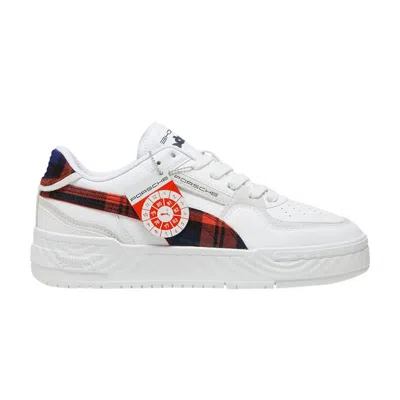 Pre-owned Puma Porsche Legacy X Ca Pro 'tartan Formstrip - White Redmazing'