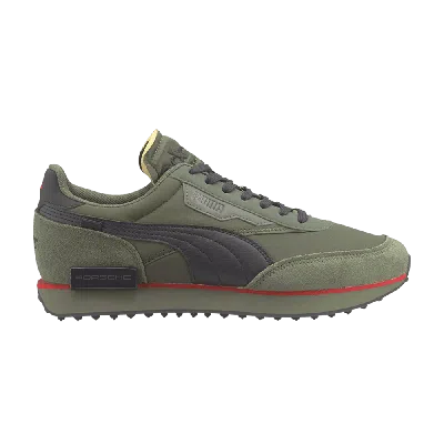 Pre-owned Puma Porsche Legacy X Future Rider Turbo 'thyme Forest Night' In Green
