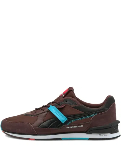 Puma Porsche Legacy X Low Racer Sneakers In Brown