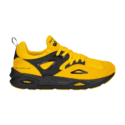 Pre-owned Puma Porsche Legacy X Trc Blaze 'lemon Chrome Black' In Yellow