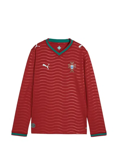 Puma Kids' Portugal Fpf 2026 Long-sleeve T-shirt In Red