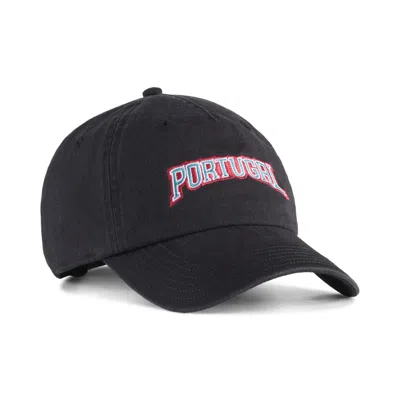 Puma Portugal Ftblculture Adjustable Hat In Black