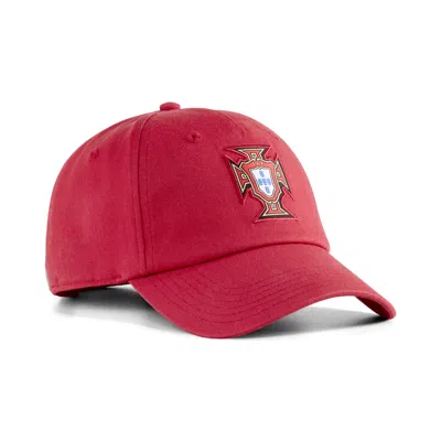 Puma Portugal Ftblessentials Adjustable Hat In Red