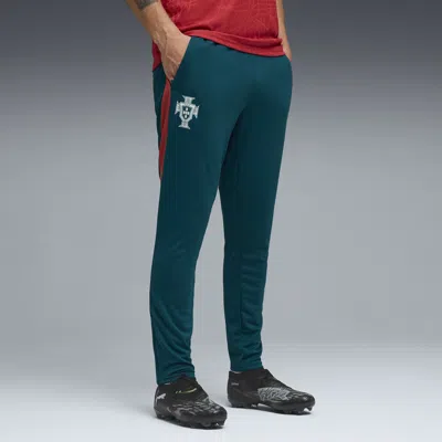 Puma Portugal Men's Slim Soccer Training Pants In Blue