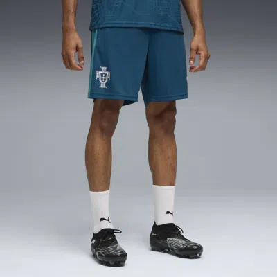 Puma Portugal Men's Slim Soccer Training Shorts In Blue