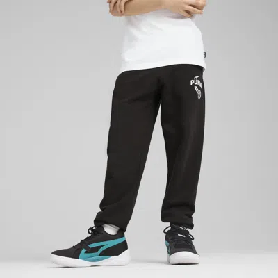 Puma Posterize Basketball Big Kids' Sweatpants In Black