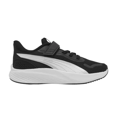 Pre-owned Puma Pounce Lite Ac+ Little Kid 'black White Silver' | Kid's Size 1