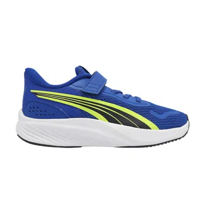 Pre-owned Puma Pounce Lite Ac+ Little Kid 'vivid Blue Lemon Sherbert' | Kid's Size 3
