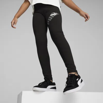 Puma Power Big Kids' Leggings In Black