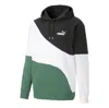 Puma Power Cat Hoodie 'teal' In Green