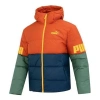 Puma Power Down Hooded Jacket 'orange' In Multi