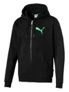 Puma Power Summer Logo-print Hoodie In Black