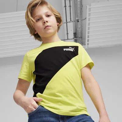 Puma Kids' Power T-shirt Youth In Yellow