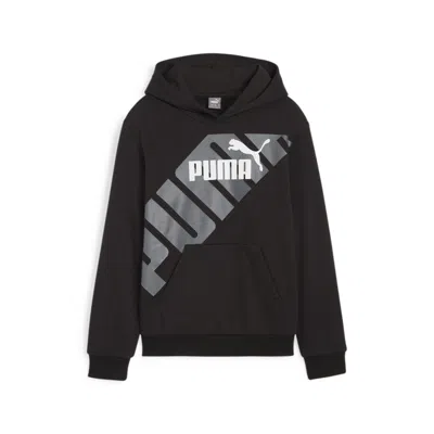 Puma Kids' Power Youth Graphic Hoodie In Black