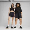 Puma Premium Essentials A-line Women's 4" Jacquard Shorts In Blue