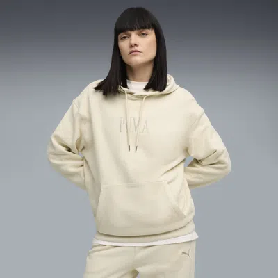Puma Premium Essentials Graphic Hoodie Unisex In Neutral
