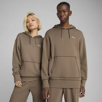 Puma Premium Essentials Men's Relaxed Hoodie In Brown