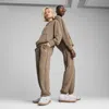 Puma Premium Essentials Relaxed Graphic Sweatpants Unisex In Brown