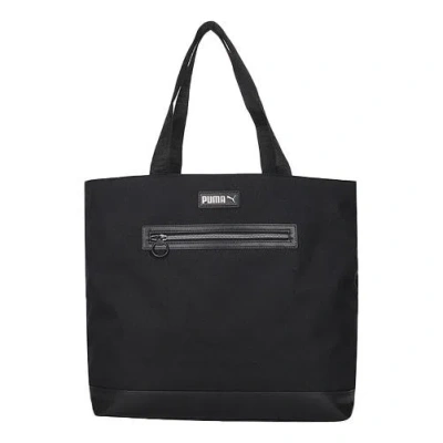 Puma Prime Classic Shopper Handbag 'black White' In Multi