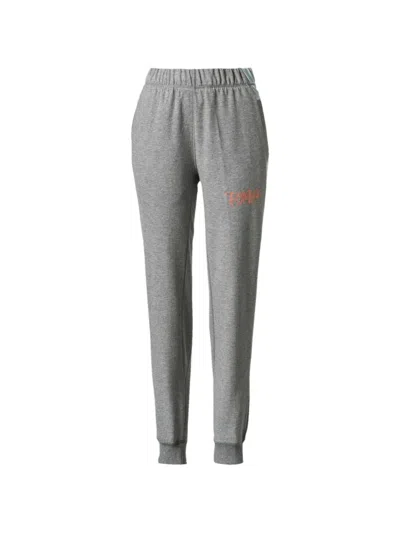 Puma Printed Track Pants In Gray