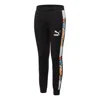 Puma Printing Drawstring Casual Long Pants Black