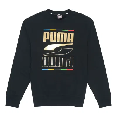 Puma Printing Round Neck Casual Sports Black