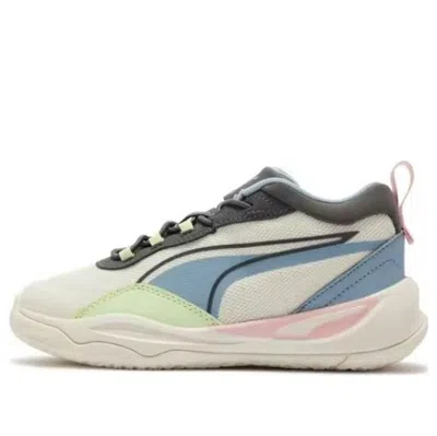 Puma (ps)  Playmaker Ac 'beige Blue' In Multi