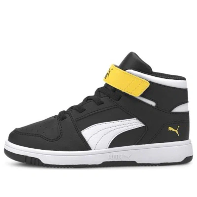 Puma (ps)  Rebound Lay-up Sl Leisure Board Shoes Black/yellow In Multi