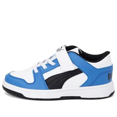 Puma (ps)  Rebound Layup Lo Sl Sports Running Shoes White/blue/black In Multi