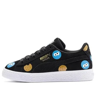Puma (ps)  Sesame Street 50 Suede Badge Ps In Black