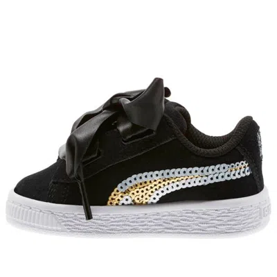Puma (ps)  Suede Heart Trailblazer In Black