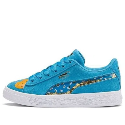 Puma (ps) Sesame Street 50 X  Suede Statement Sneakers Blue