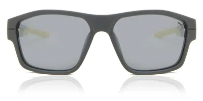 Puma Pu0328s 002 Occhiali Da Sole Grigi Per Uomo In Gray