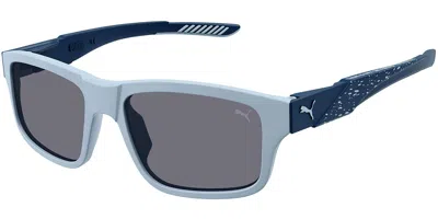 Puma Pu0396s 002 Men's Sunglasses Grey Size 56 In Gray
