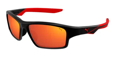 Puma Pu0437s 002 Men's Sunglasses Black Size 60