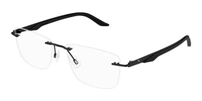 Puma Pu0455o Men's Glasses, Black, Size 55