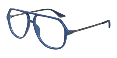Puma Pu0460o 004 Men's Glasses Blue Size 58 - Free Lenses - Blue Light Block Available