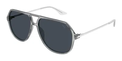 Puma Pu0460s 005 Men's Sunglasses Grey Size 58 In Gray