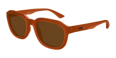 Puma Pu0461s 003 Men's Sunglasses Orange Size 53