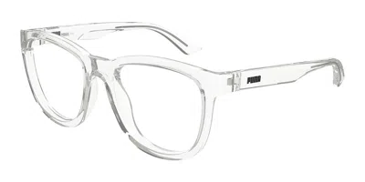 Puma Pu0465o Men's Glasses, Clear, Size 53 In Transparent