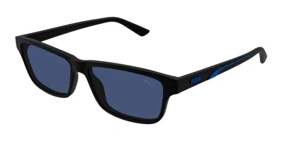 Puma Pu0469s 002 Men's Sunglasses Black Size 57