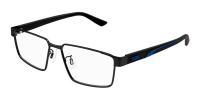 Puma Pu0474oa Asian Fit Men's Glasses, Black, Size 55